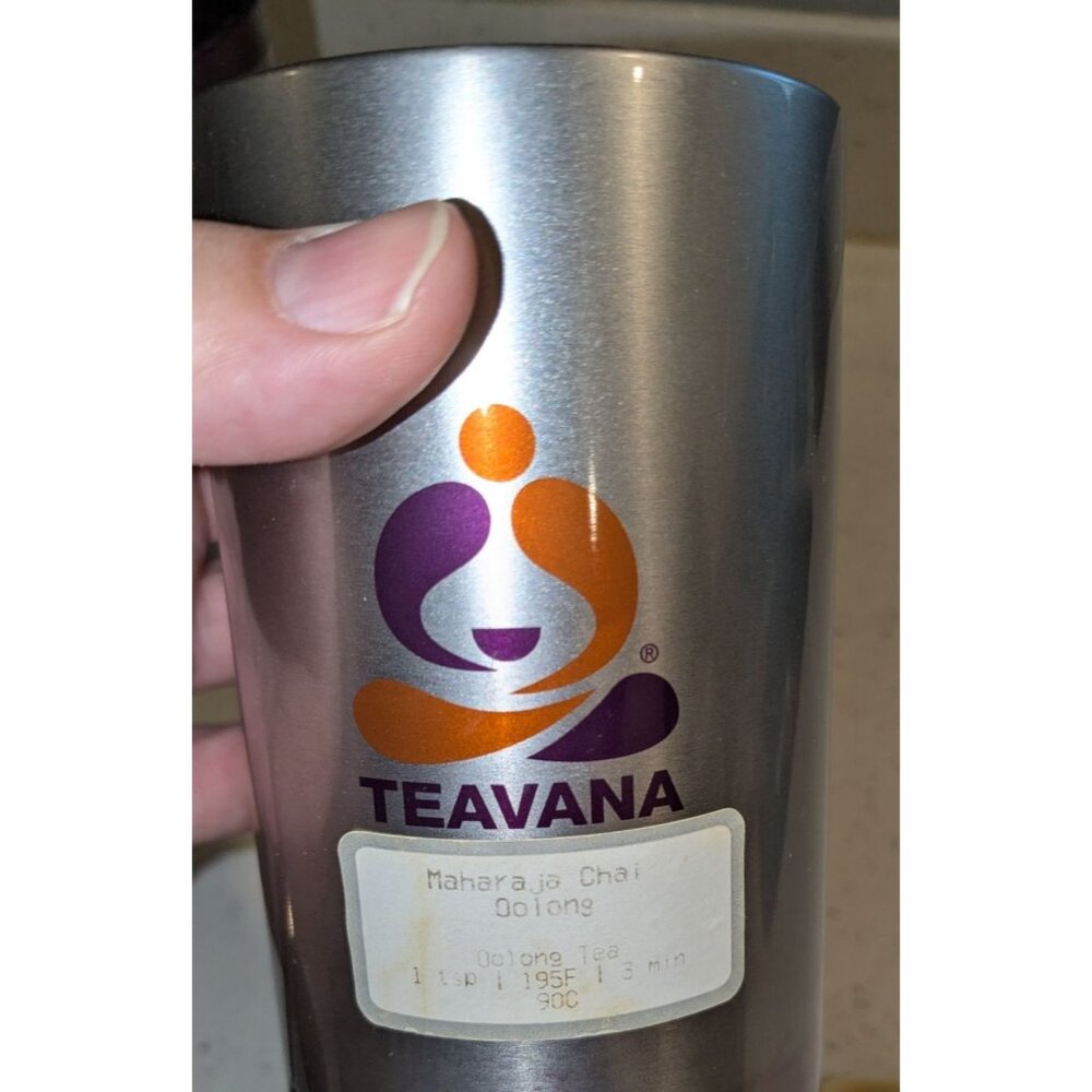 Teavana Loose-Leaf Tea Canisters 16 Oz Perfect tea Maker Airtight Storage 4 teas - Picture 8 of 16